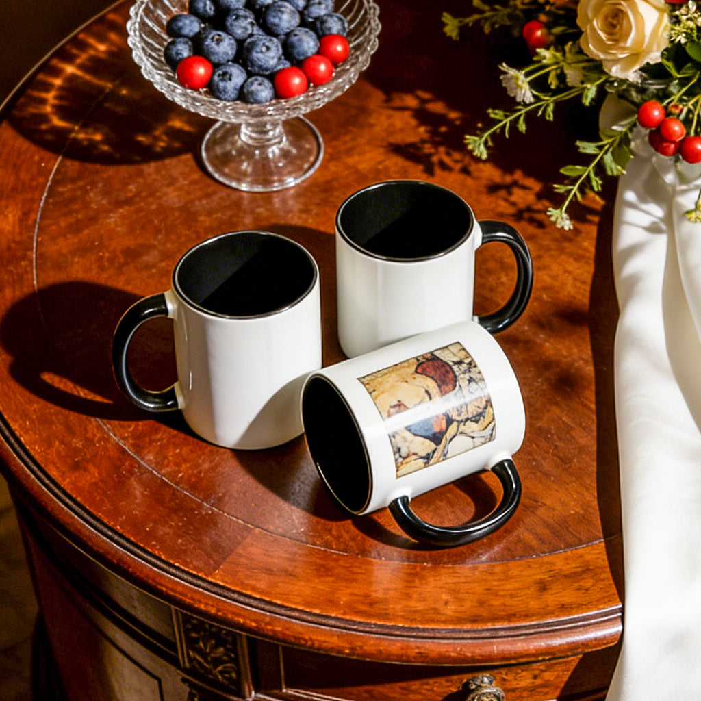 11oz Two-Tone Sublimation Mug Blanks with Colored Handle & Inner (Individual Box)
