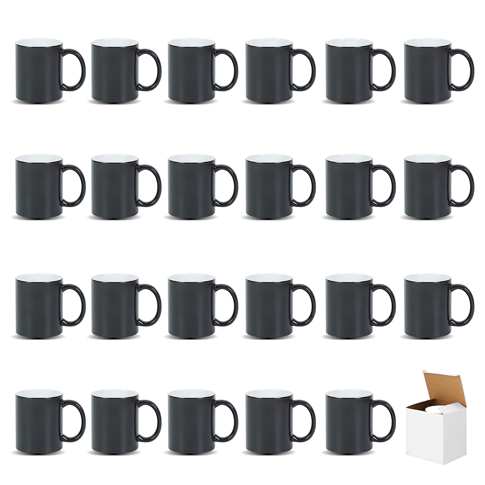 11oz Magic Color-Changing Stoneware Sublimation Mug Blanks with Individual Box