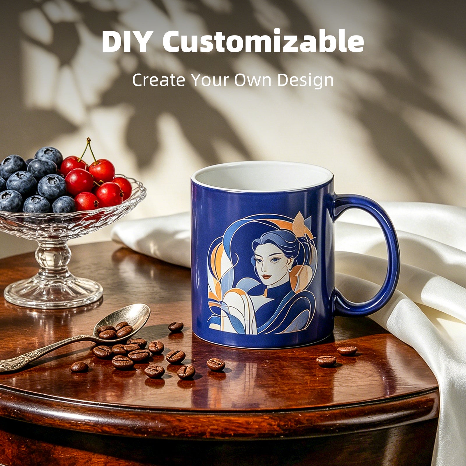 11oz Magic Color-Changing Stoneware Sublimation Mug Blanks with Individual Box