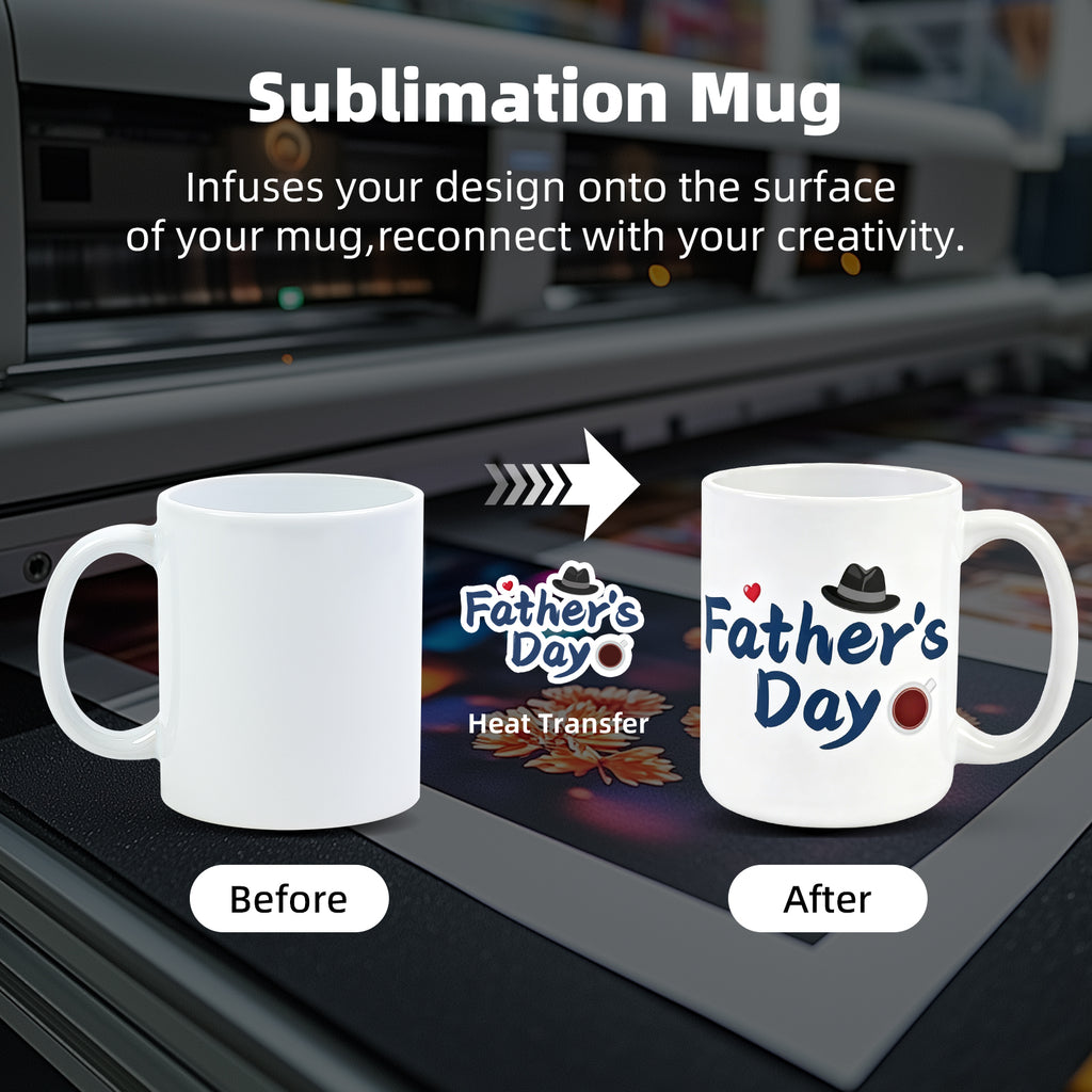 11oz Premium White Sublimation Mug Blanks with Individual Gift Box