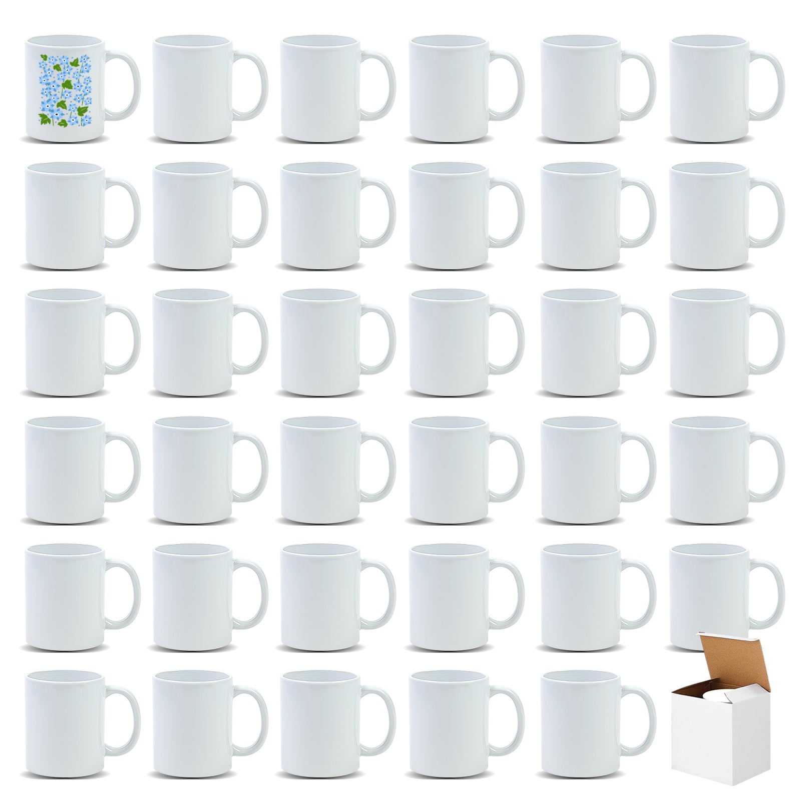 11oz Premium White Sublimation Mug Blanks with Individual Gift Box
