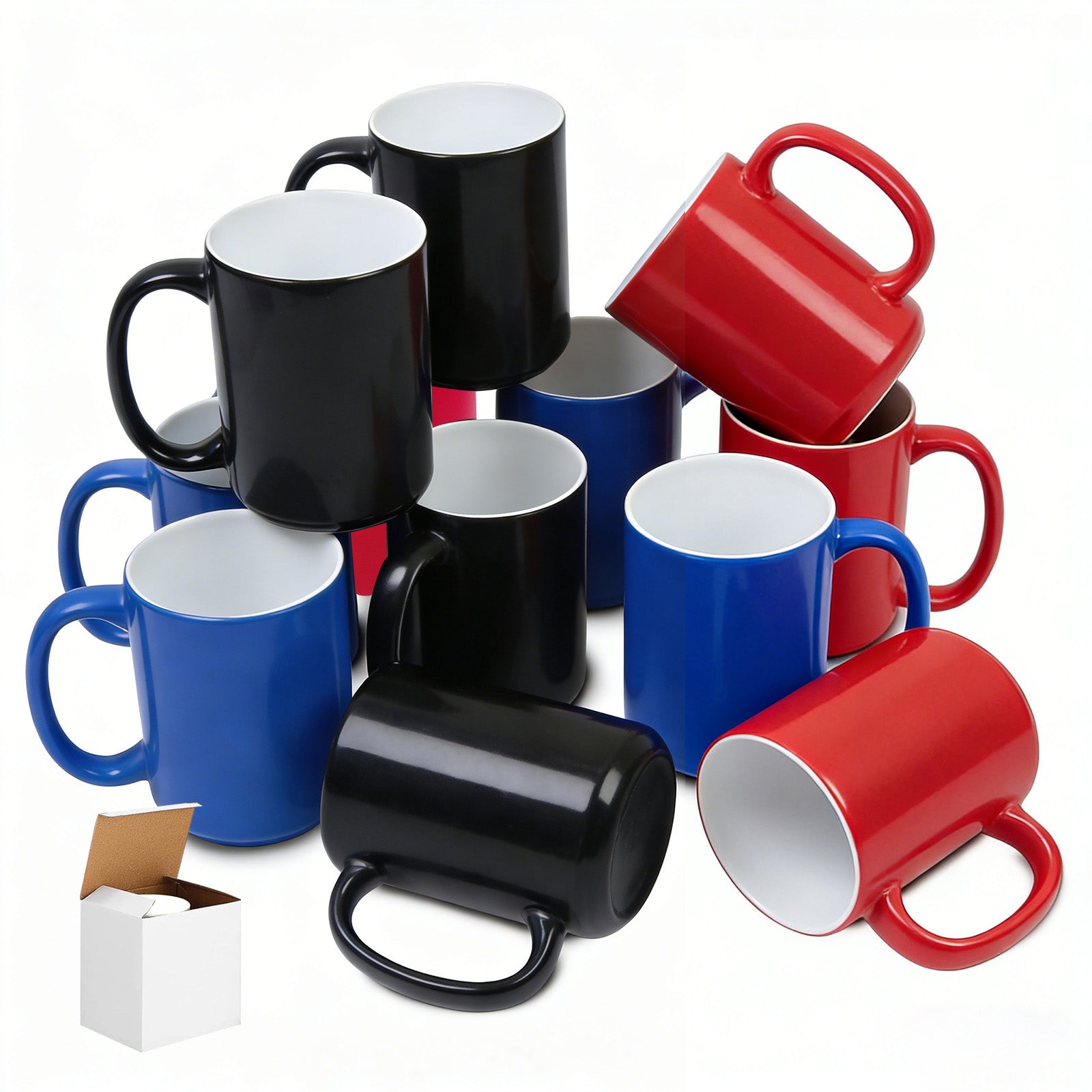 15oz Magic Color-Changing Stoneware Sublimation Mug Blanks with Individual Box