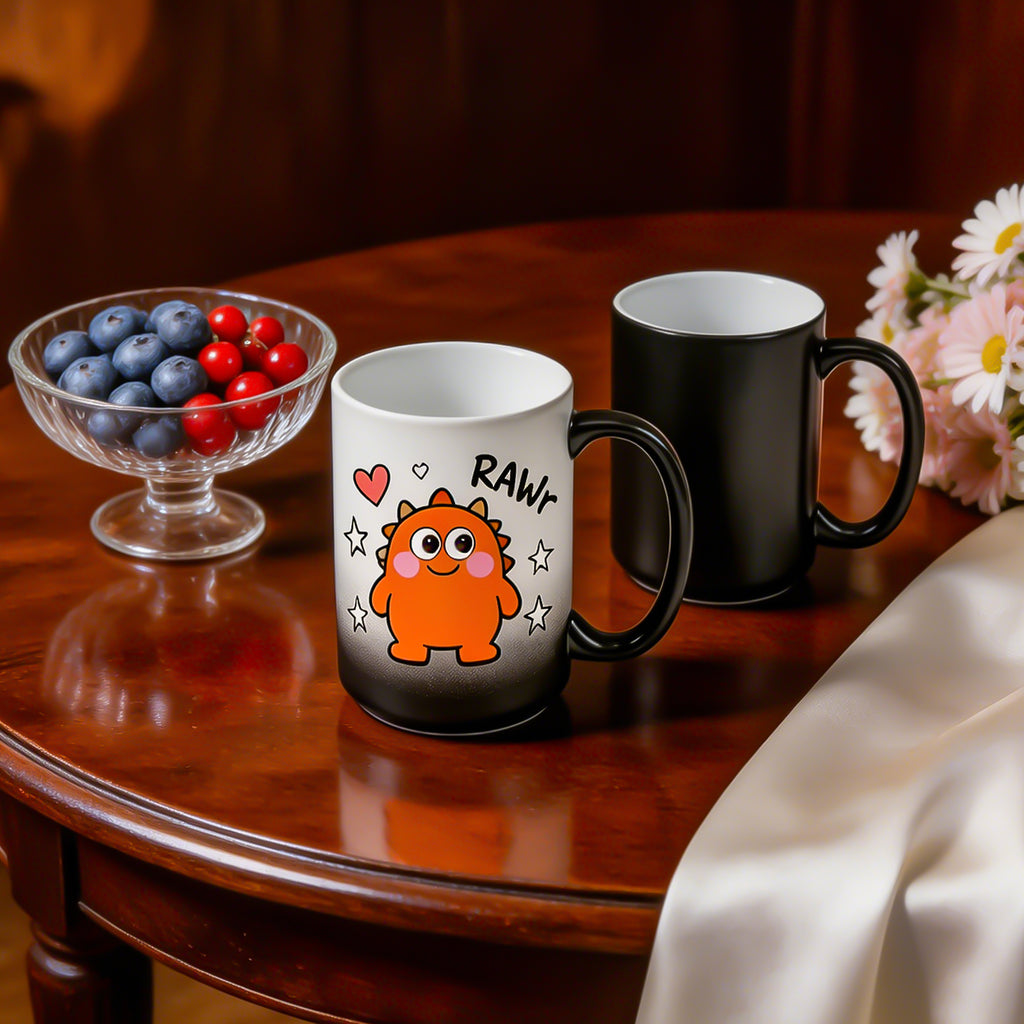 15oz Magic Color-Changing Stoneware Sublimation Mug Blanks with Individual Box