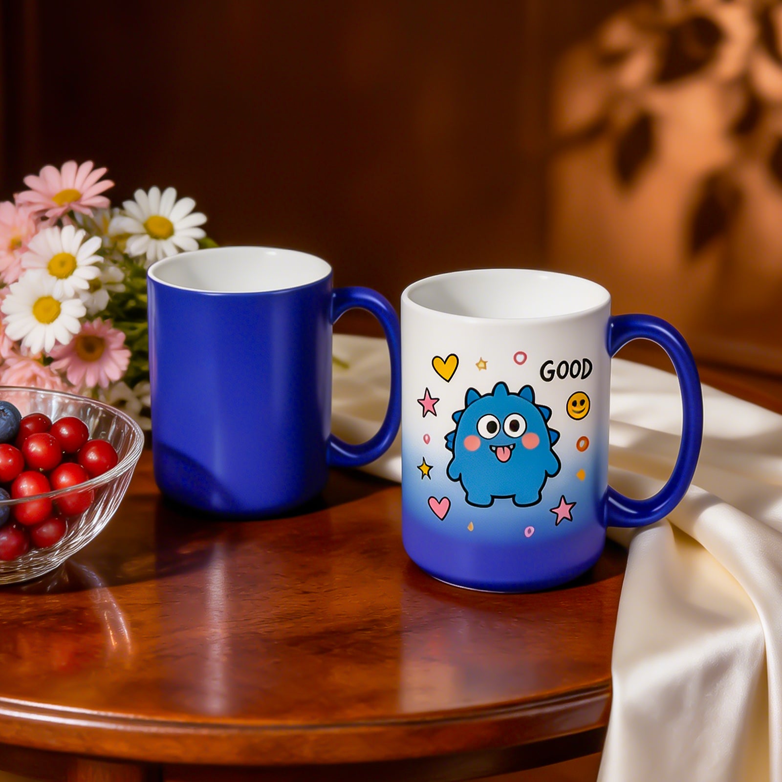 15oz Magic Color-Changing Stoneware Sublimation Mug Blanks with Individual Box