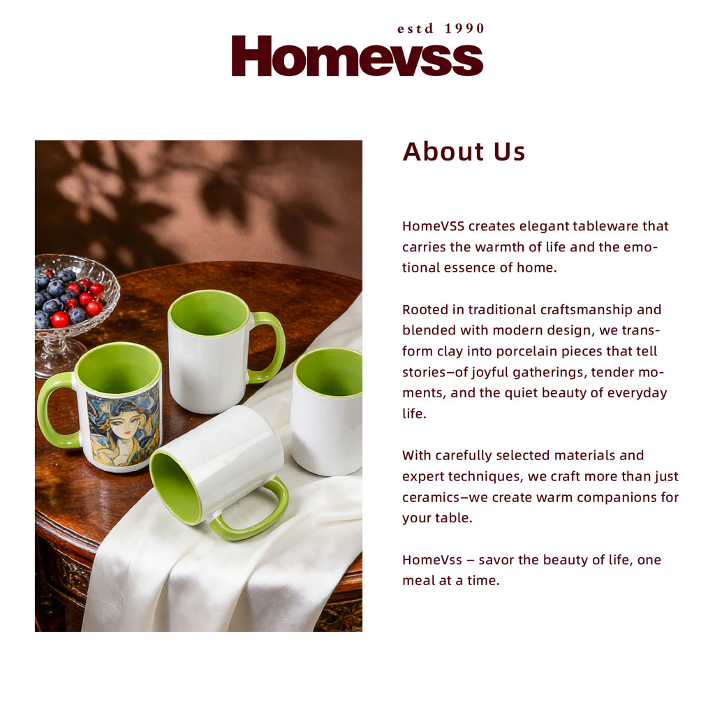 15oz Two-Tone Sublimation Mug Blanks with Colored Handle & Inner (Individual Box)