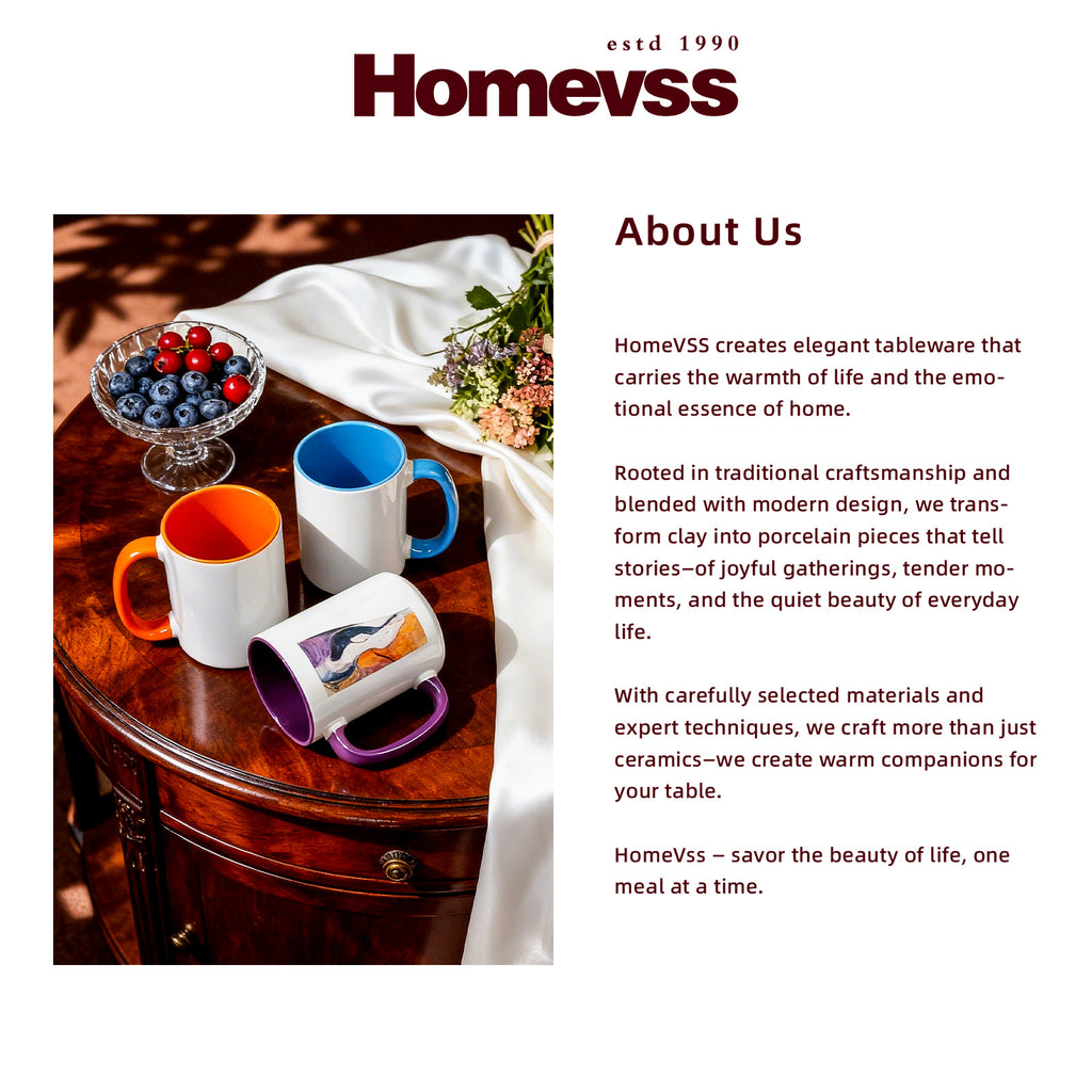 15oz Two-Tone Sublimation Mug Blanks with Colored Handle & Inner (Individual Box)