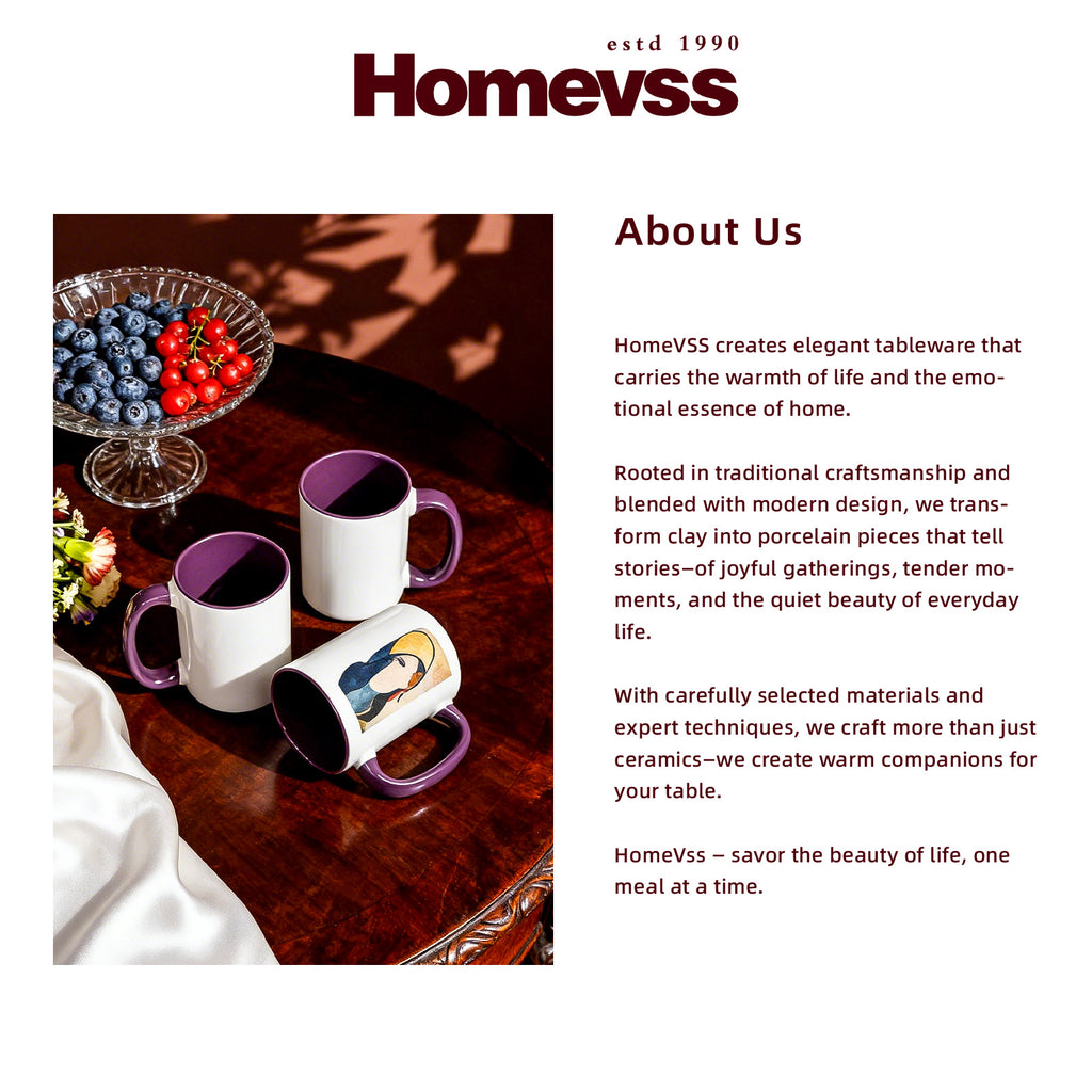 15oz Two-Tone Sublimation Mug Blanks with Colored Handle & Inner (Individual Box)
