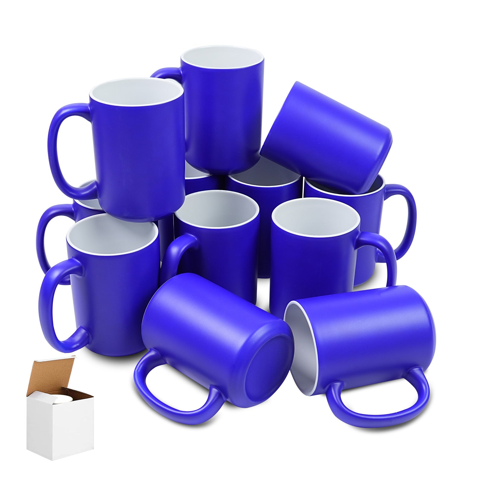 15oz Magic Color-Changing Stoneware Sublimation Mug Blanks with Individual Box