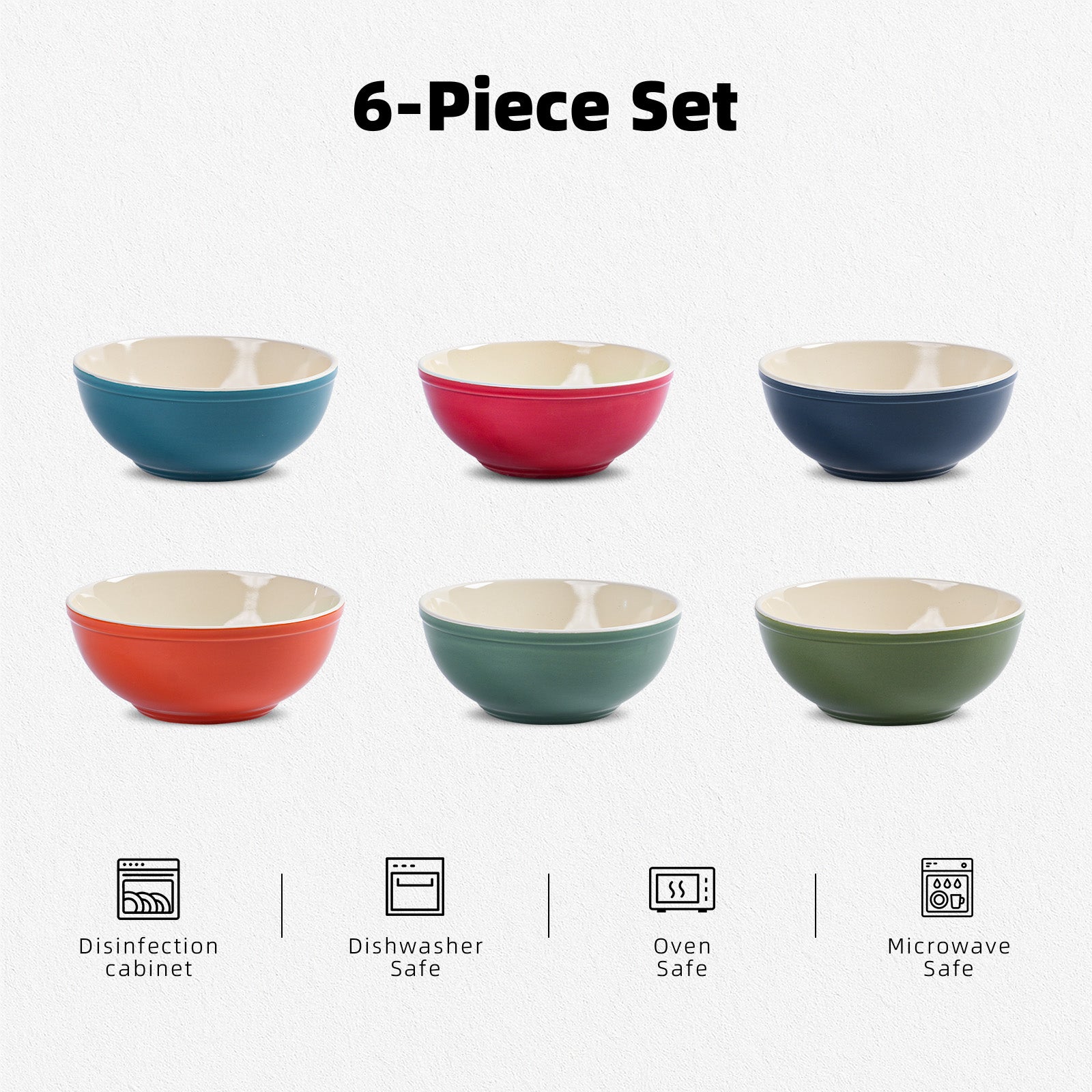 Cereal Bowl — Set of 6, 29oz