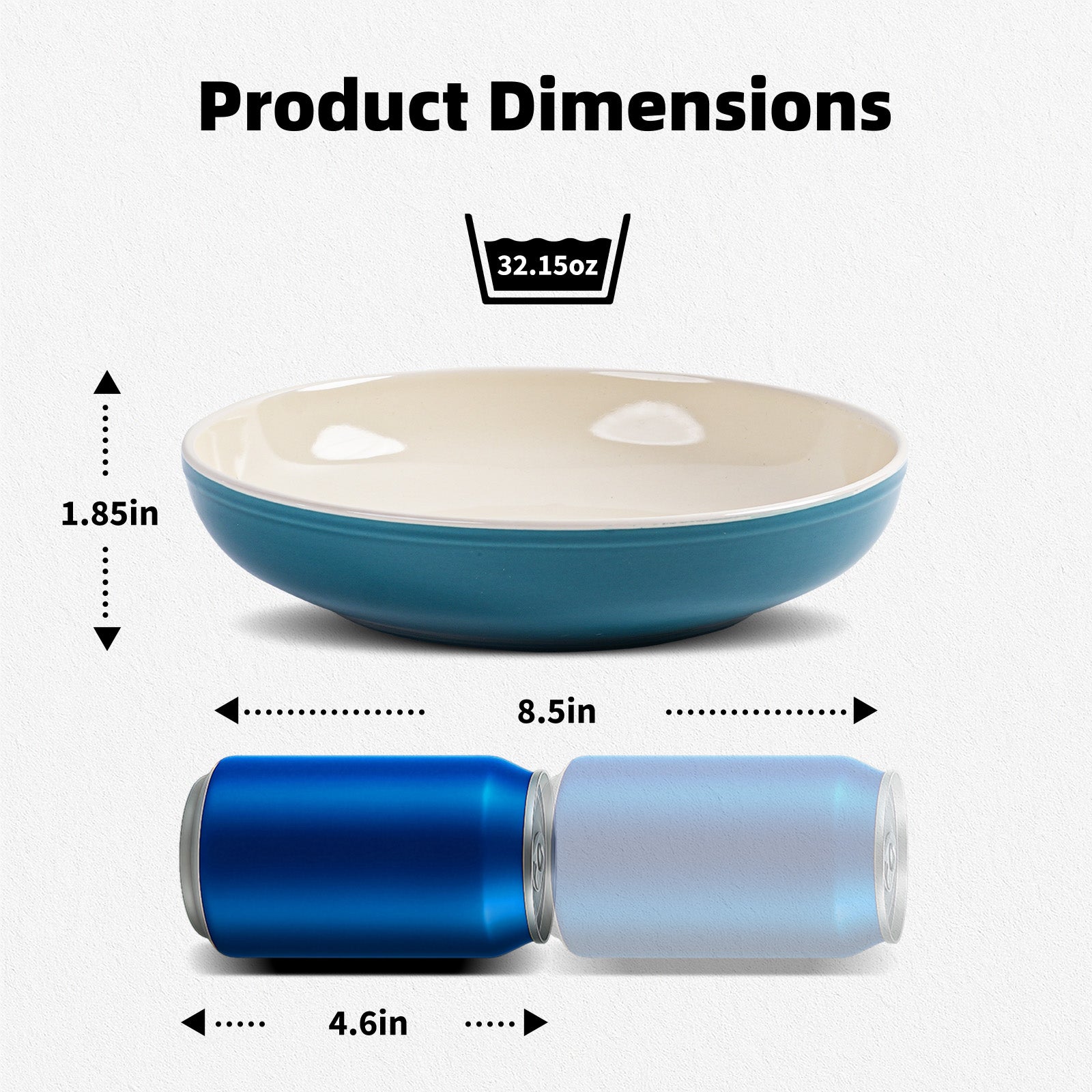 Pasta Bowl — Set of 6, 32oz