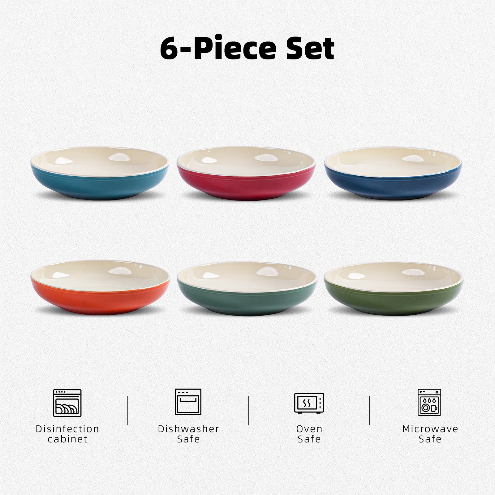 Pasta Bowl — Set of 6, 32oz